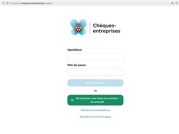 cheques entreprises.be